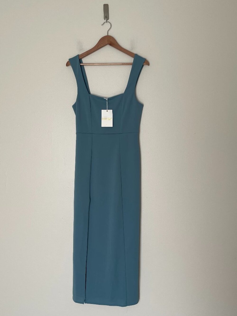 Show Me Your Mumu Eden Cocktail Midi Dress in French Blue Size Medium